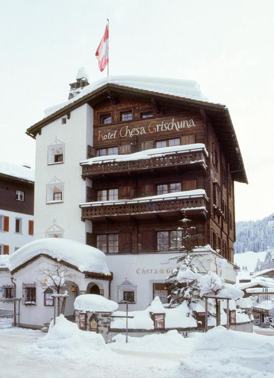 Romantik Hotel Chesa Grischuna Klosters Bagian luar foto